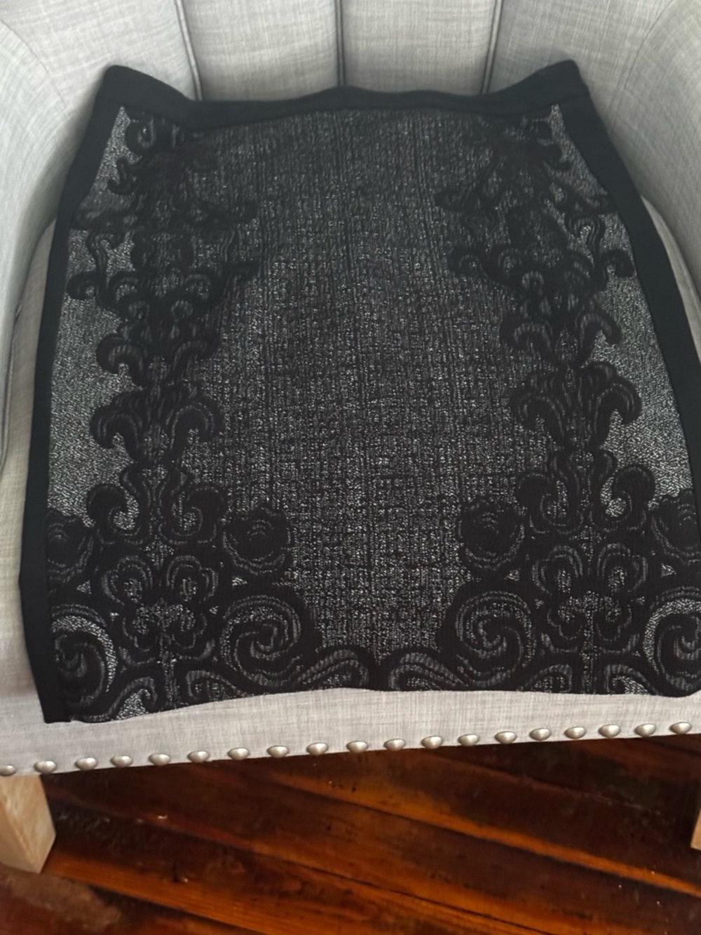 Duane von Furstenberg Black & Grey Skirt  8